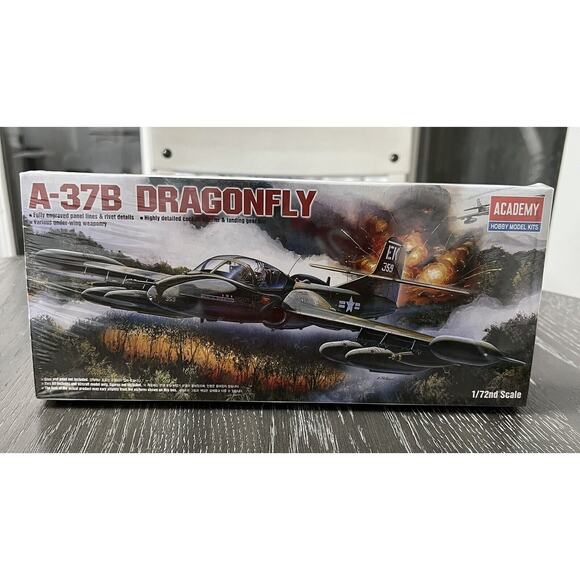Academy A-37B Plane Hobby Model Kit 12461 Scale 1:72 New In Sealed Box - Picture 1 of 6